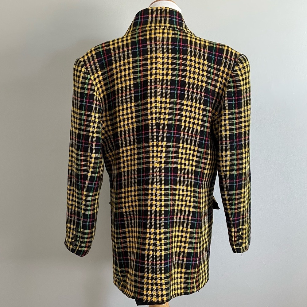 Vintage Oversized wool Blazer Jacket 12 made in USA academia 90s clueless preppy - Picture 3 of 8